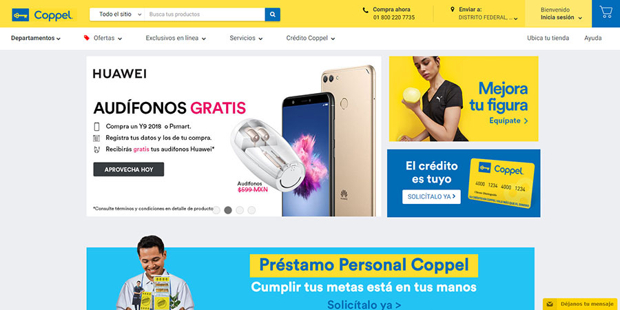 Site da Coppel