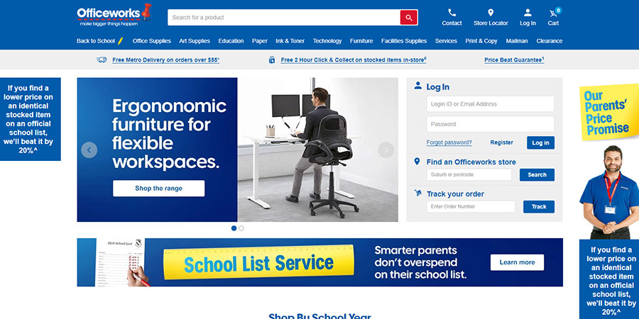 Sito Web Officeworks
