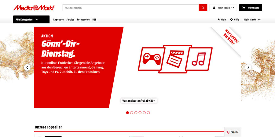 MediaMarkt Website