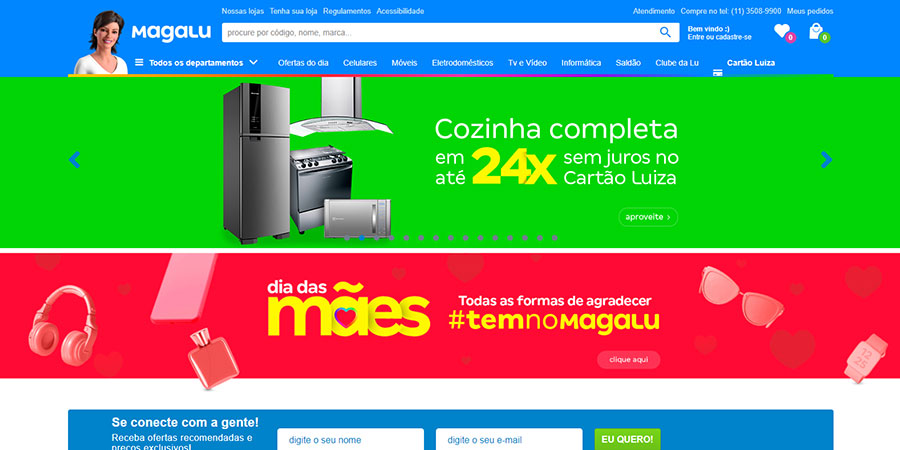 Site de Magazine Luiza