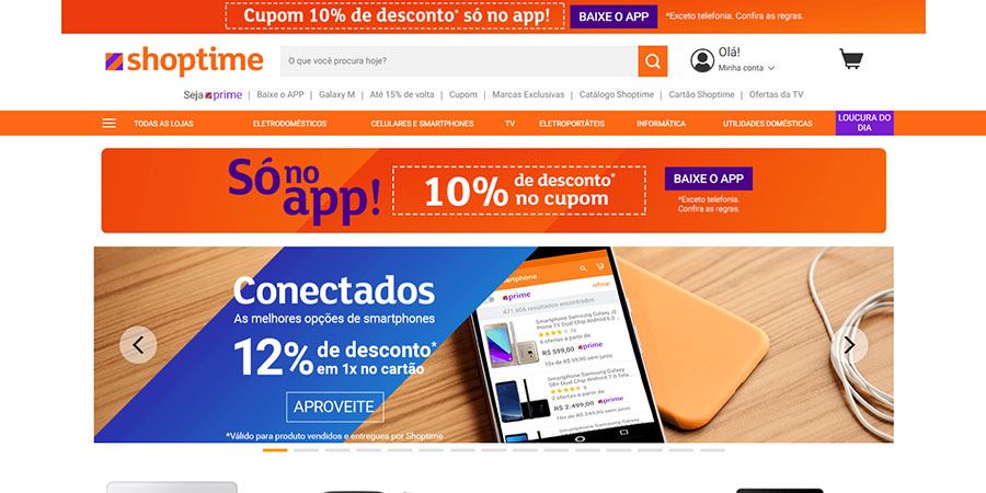 Site da Shoptime