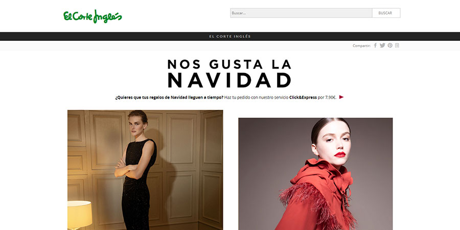 El Corte Inglés website