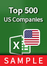 Top 500 US Companies spreadsheet sample
