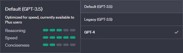 GPT3.5 Model Characteristics